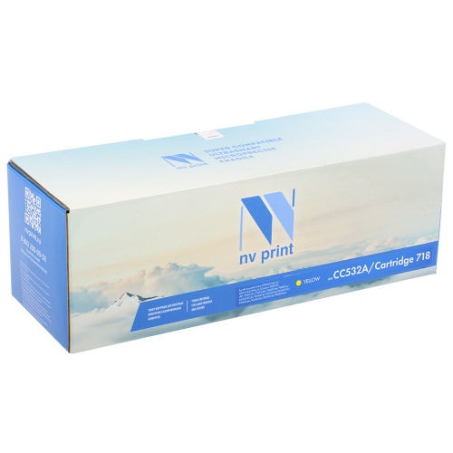 Картридж NV-Print совместимый HP CC532A/Canon 718 YELLOW для LJ Color CP2025/CM2320/Canon i-SENSYS LBP-7200C/MF8330C/8350C (2800k)