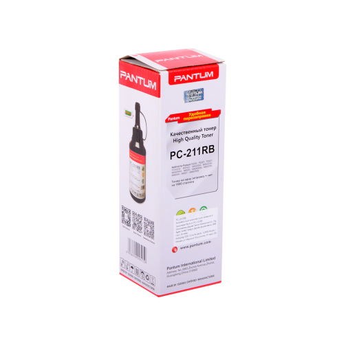 Тонер Pantum PC-211RB черный (black) 1600 страниц Для P2200, P2207, P2507, P2500W, M6500, M6500N, M6500W, M6500NW, M6550, M6550NW, M6557W, M6600N, M6607, M6607NW