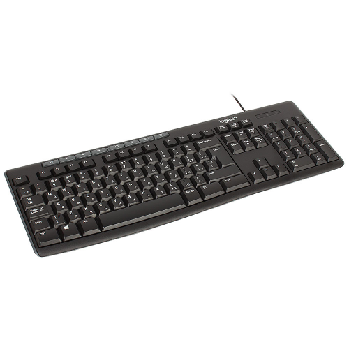 Клавиатура Logitech Keyboard K200 For Business Black USB проводная, 104 клавиши + 6