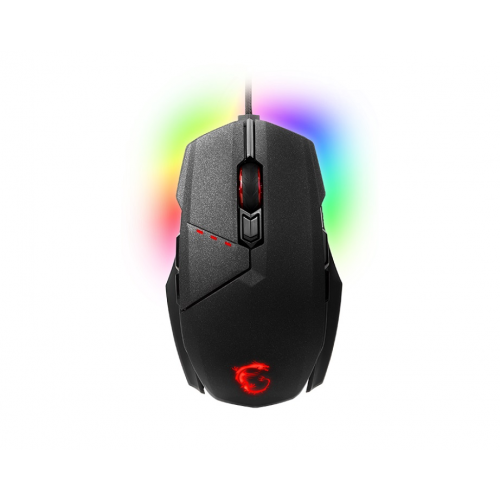 Мышь MSI Clutch GM60 Black USB проводная, оптическая, 10800 dpi, 7 кнопок + колесо