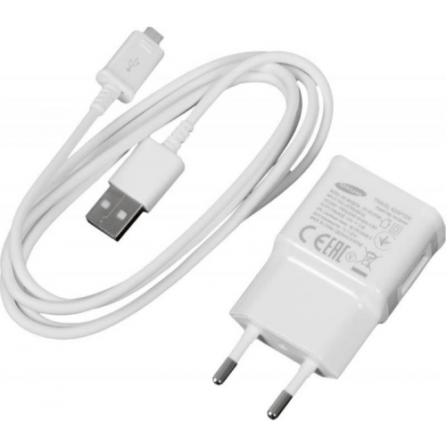 Сетевое зарядное устройство Samsung EP-TA12EWEUGRU 2А + microUSB, белый