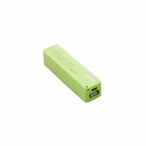 Внешний аккумулятор Gmini GM-PB026-G, 2600mAh, зелёный
