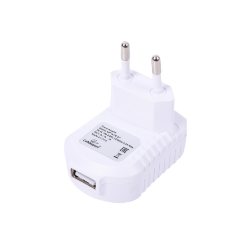 Зарядное устройство Cablexpert MP3A-PC-07 220V - 5V USB 1 порт, 1A, белый