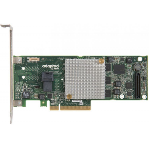 Контроллер Adaptec ASR-8405/1GB Cache SGL (2277600-R) SAS 12Gbps, PCIE3.0 x8, MD2, RAID 0/1/10/5/50/6/60, 4 ports (1xSFF8643 HD mini-SAS), Каб.отдельн