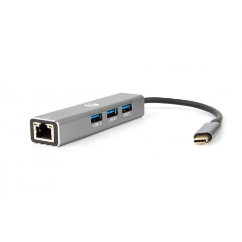 Концентратор USB VCOM DH311A USB 3.1 Type-C - RJ-45+3xUSB3.0