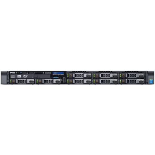 Сервер Dell PowerEdge R630 Base 8x2.5, Без (CPU, Memory, HDD) H730p/2GB NV, DVDRW, 4x1GbE, iDRAC8 Ent, (1)x750W (upto2), Bezel/Rails/CMA, 3y PS NBD
