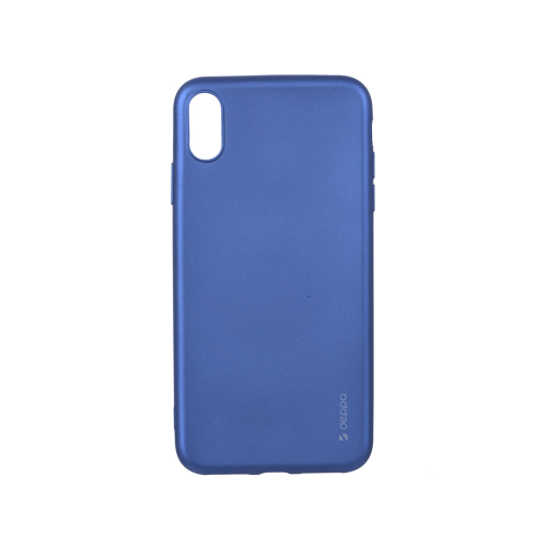 Чехол Deppa Case Silk для Apple iPhone XS Max, синий металлик