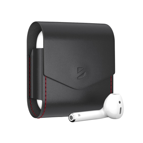 Кожаный чехол Deppa для AirPods, черный