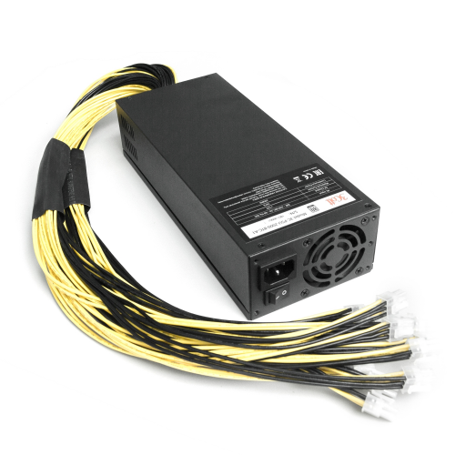Блок питания 3Cott 3C-PSU-2000-BTC-A1, 2000Вт, 80+ Gold, APFC, для ASIC майнинга, 12 x +12В с P6, длина кабеля 600мм, 2x60mm вентилятор, 1,5m кабель питания
