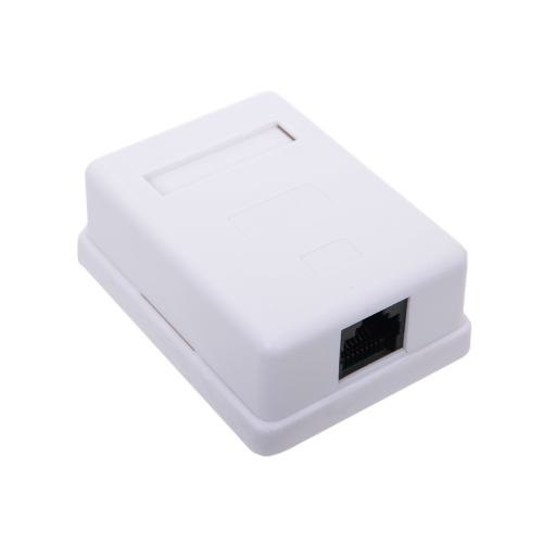 Розетка внешняя RJ-45 (UTP) 5E кат. Telecom TC-SB-1-8P8C-C5E-WH