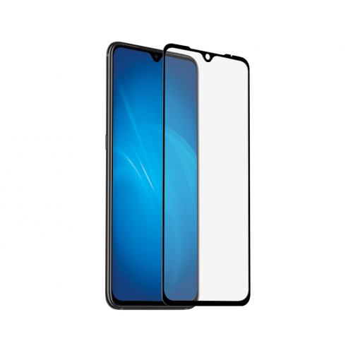 Закаленное стекло с цветной рамкой DF xiColor-53 (black) (fullscreen + fullglue) для Xiaomi Mi 9/Mi 9 Lite/CC9