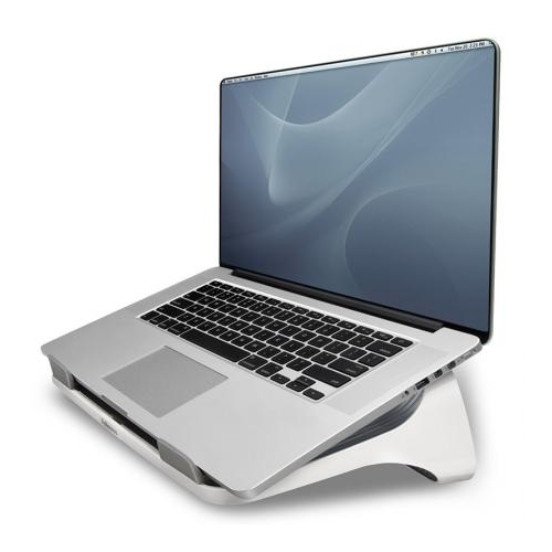 Fellowes® I-Spire Series™, Подставка для ноутбука до 17" (CRC93112), белая/серая, шт