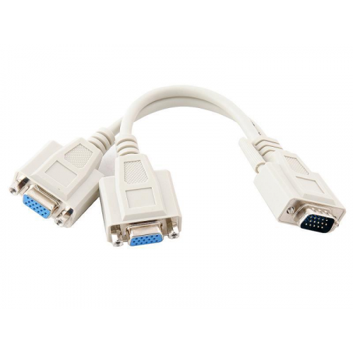 Разветвитель VGA 1=)2 (1x15M/2 x15F) VGA Spliter Cable 0.3m [VVG6530]