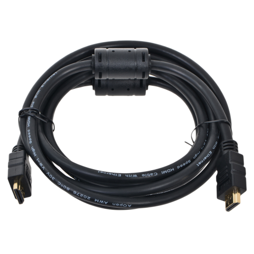 Кабель AOpen HDMI 19M/M+2 фильтра 1.4V+3D/Ethernet ACG511D-3M 3m, позолоченные контакты