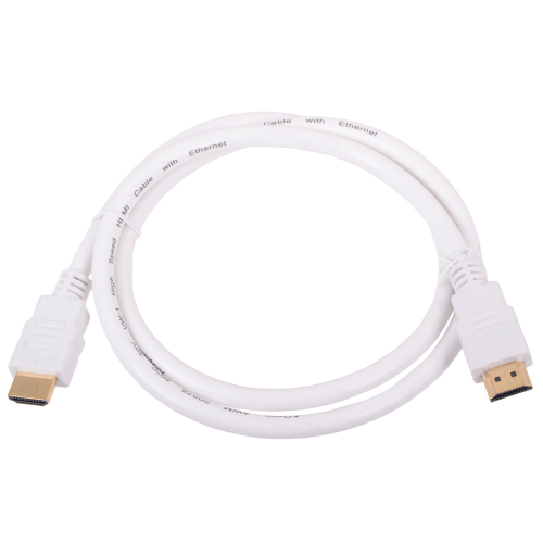Кабель HDMI 19M/19M 1.0m ver:1.4 +3D/Ethernet AOpen [ACG511W-1M] белый, позолоченные контакты