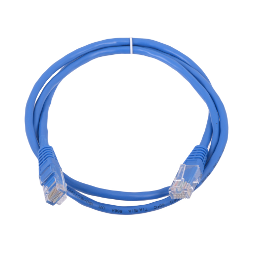 Патч-корд литой "Aopen" UTP кат.5е 1м синий ANP511_1M_B