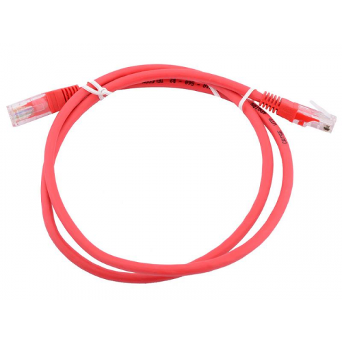 Патч-корд литой "Aopen" UTP кат.5е 1м красный ANP511_1M_R