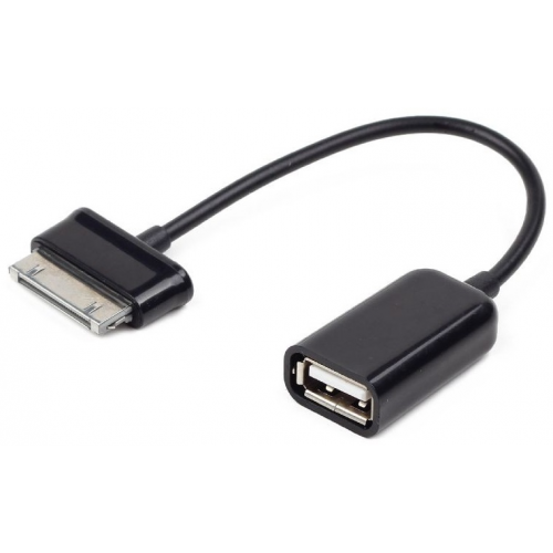 Cable USB2.0 OTG Af/Bm30pin 0,15m ,Gembird/Cablexpert цвет черный, для планшетов Samsung