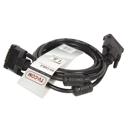 Кабель DVI-D Dual link 25M/25M, экран, феррит.кольца, 1.8м TV-COM CG441D-1.8M