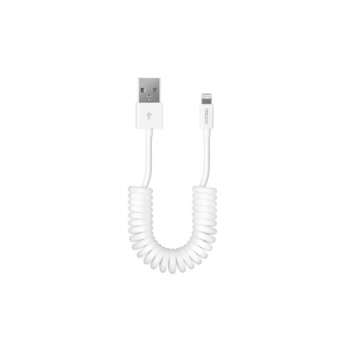 Кабель Deppa USB - 8-pin Lightning для Apple, витой, 1,5 м.. белый