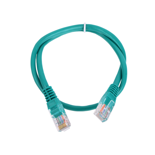 Патч-корд литой Aopen/Qust UTP кат.5е 0,5м зеленый ANP511_0.5M_G