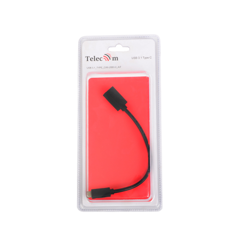 Кабель-адаптер USB 3.1 Type-Cm -- USB 3.0 Af , OTG 1,5A , 5,0Gbps , 0,2m Telecom TC409