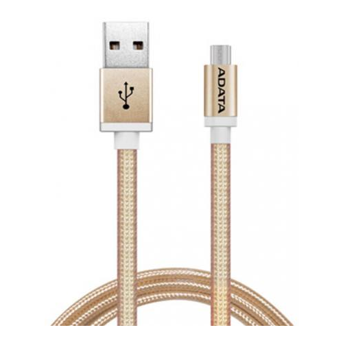 Кабель USB - micro USB A-Data AMUCAL-100CMK-CGD 1 м золотистый
