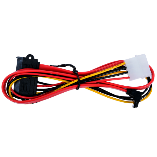 Переходник molex+SATA/SATA, 15pin+7pin VCOM (VHC7702) длина инт - 45см, питание - 15см