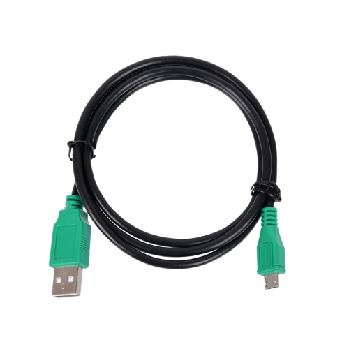 Кабель microUSB 1м Green Connection GCR-UA1MCB1-BB2S-1.0m круглый черный/зеленый