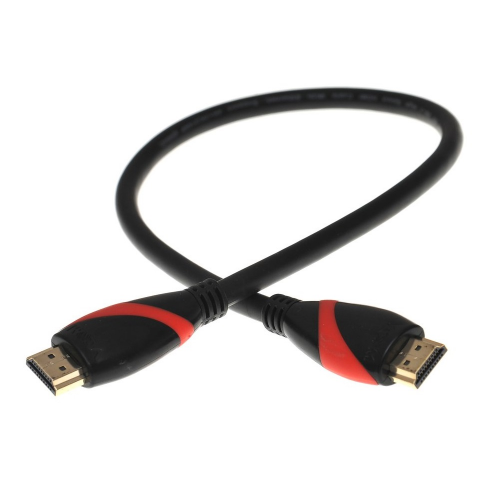 Кабель HDMI VCOM CG525-R-0.5 черный/красный 0.5 м v2.0