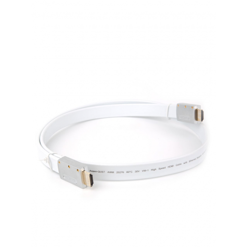 Кабель HDMI AOpen ACG568F-S-1M, ver 2.0, 1 м, серебряно-белый Flat