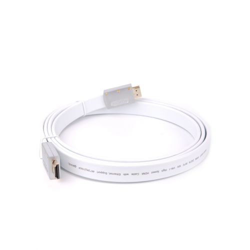 Кабель HDMI AOpen ACG568F-S-1.8M, ver 2.0, 1.8 м, серебряно-белый Flat