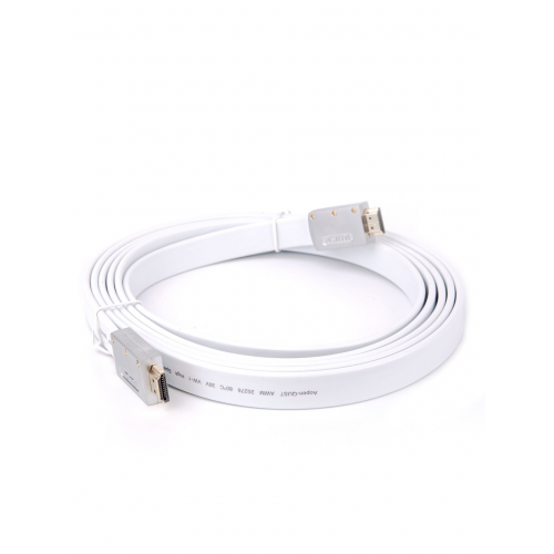 Кабель HDMI AOpen ACG568F-S-3M, ver 2.0, 3 м, серебряно-белый Flat