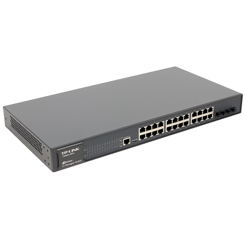 Коммутатор TP-LINK T2600G-28TS JetStream 24-портовый гигабитный управляемый коммутатор 2 уровня с 4