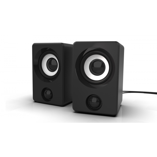 Колонки RITMIX SP-2058 2.0 Black (USB, jack 3.5 мм, 6 Вт (2*3) рег. громкости)