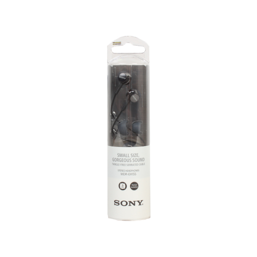 Наушники Sony EX155 Black Проводные / Внутриканальные без микрофона / 5–24000 Гц / 103 дБ