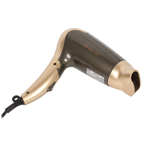 Фен Endever Aurora 451 brown 2000Вт, 2 режима мощности, защита от перегрева, складная ручка