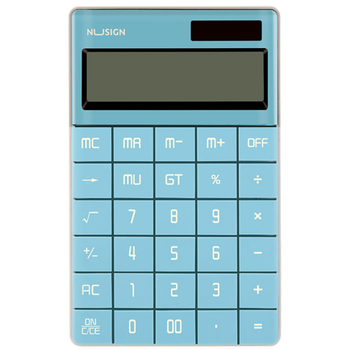 Калькулятор Deli Nusign ENS041blue синий 12-разр ENS041BLUE
