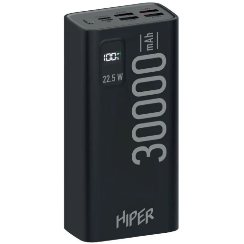 Внешний аккумулятор Hiper EP 30000 30000mAh 3A QC PD черный EP 30000 BLACK