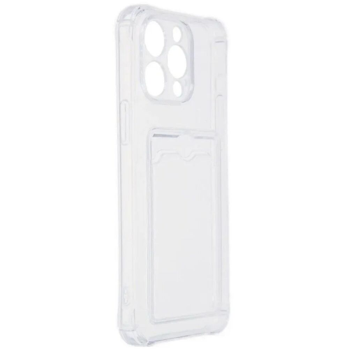 Чехол для Apple iPhone 15 Zibelino Silicone Card Holder прозрачный ZSCH-IPH-15-CAM-TRN