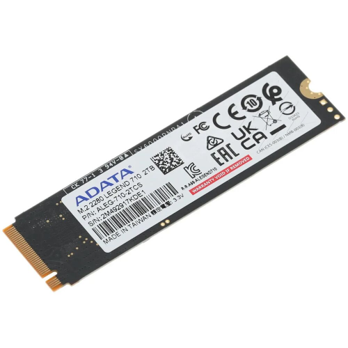 Внутренний SSD-накопитель 2048Gb A-Data Legend 710 ALEG-710-2TCS M.2 2280 PCIe NVMe 3.0 x4