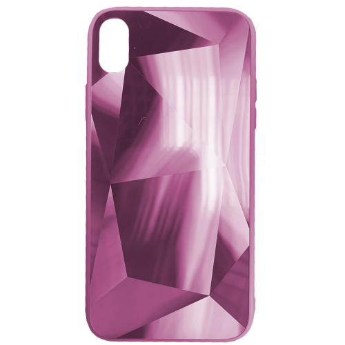 Чехол для Apple iPhone Xr Brosco Diamond, накладка, розовый IPXR-DIAMOND-PINK