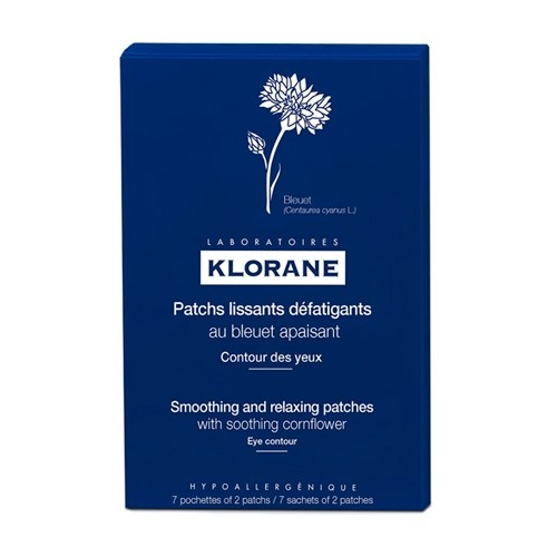 Klorane Маска -Компресс Soothing and Relaxing Patches for Tired-Eyes Успокаивающая для Контура Глаз, 7х2 мл