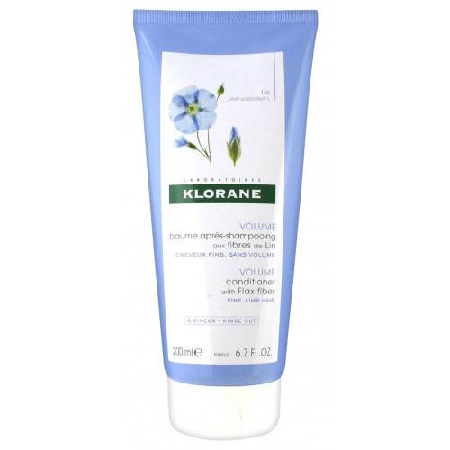 Klorane Бальзам-Кондиционер Conditioner Volume With Flax Fiber с Экстрактом Льняного Волокна , 200 мл