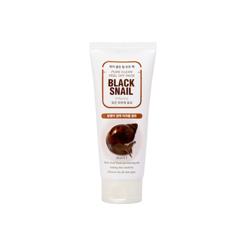 JIGOTT Маска-Плёнка Black Snail Pure Clean Peel Off Pack Очищающая с Муцином Черной Улитки, 180 мл