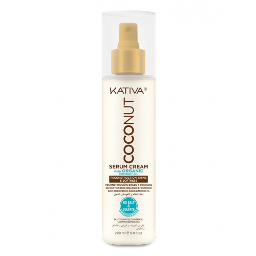 Kativa Крем-Сыворотка Coconut Восстанавливающая для Поврежденных Волос, 200 мл