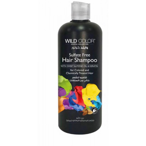 Wild Color Шампунь Sulfree Free Hair Shampoo Безсульфатный с Маслом Миндаля для Окрашенных и Поврежденных Волос, 500 мл