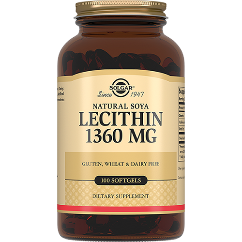 Solgar Лецитин Lecithin Натуральный Соевый Капсулы №100