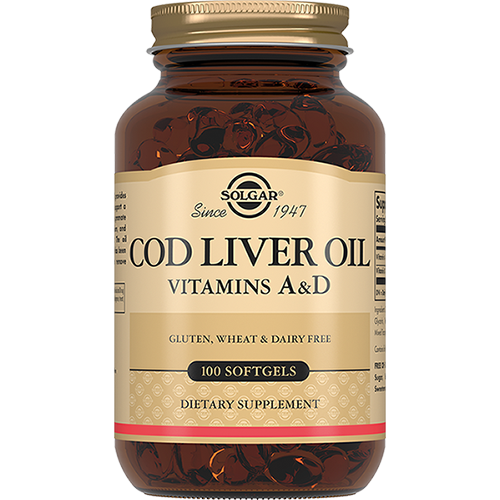 Solgar Жир Cod Liver Oil из Печени Норвежской Трески Капсулы №100