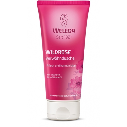 WELEDA Гель Wild Rose Creamy Body Wash для Душа Розовый Нежный, 200 мл